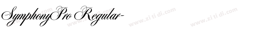 SymphonyPro Regular字体转换